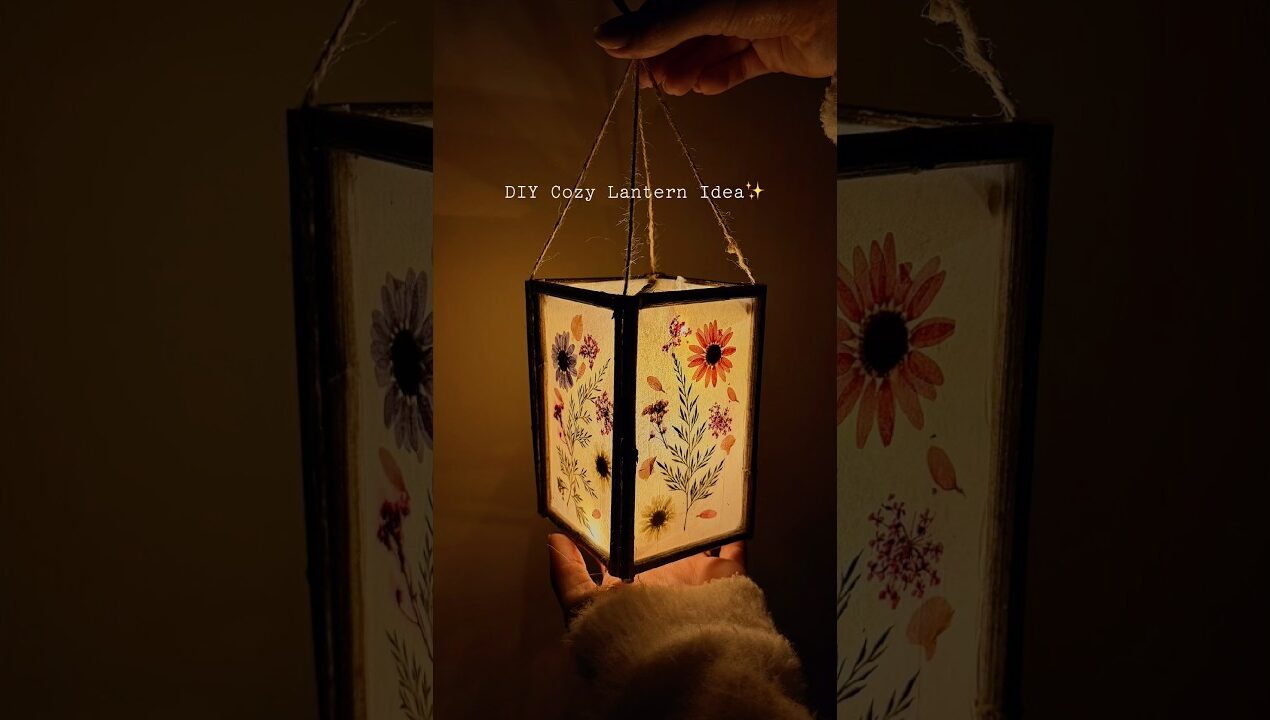 DIY Lantern From Tea Bags✨🫖#craft #creative #shorts #diy #lantern #roomdecor #recycle #handmade