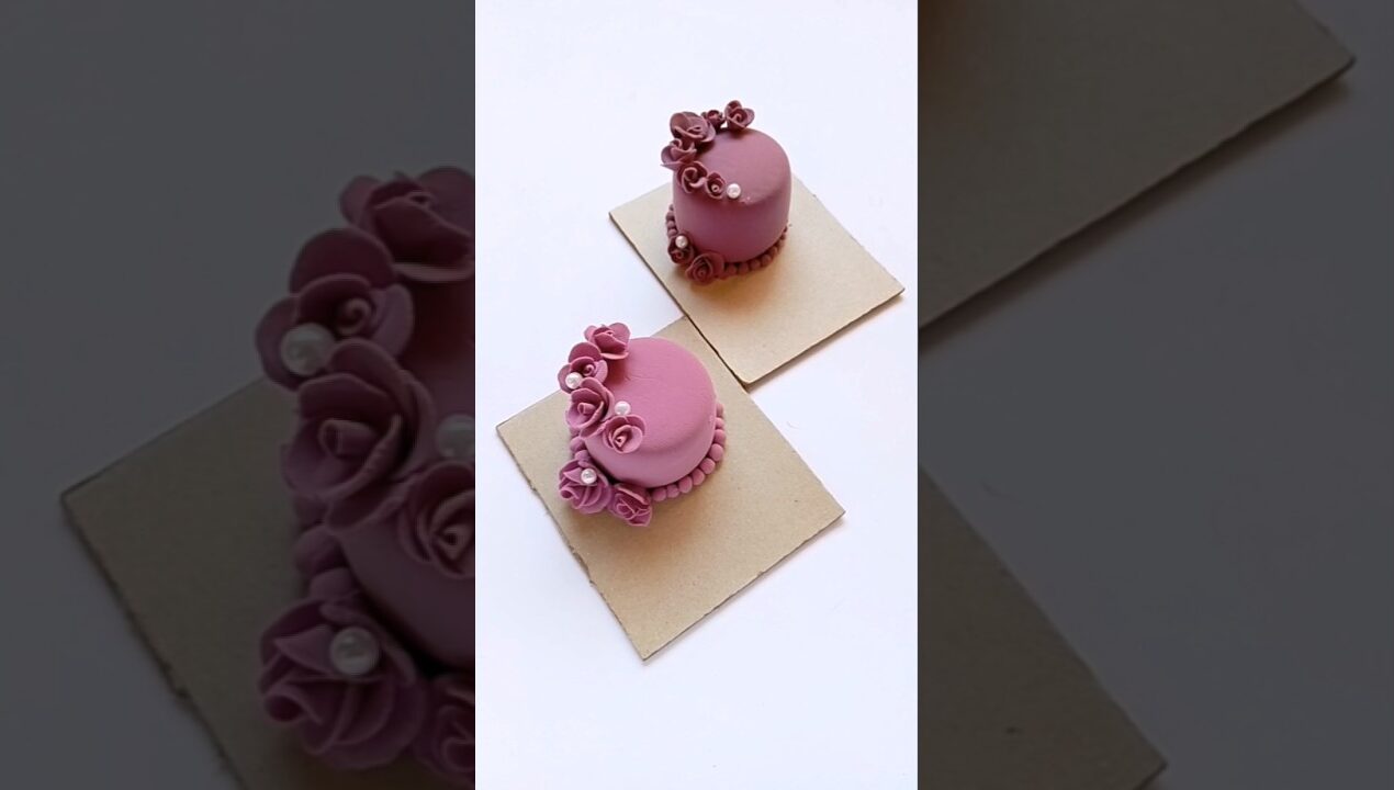 beautiful cake craft ideas with Clay 🎂//easy crafts ideas//craft ideas//#diy #craft #cakedecorating