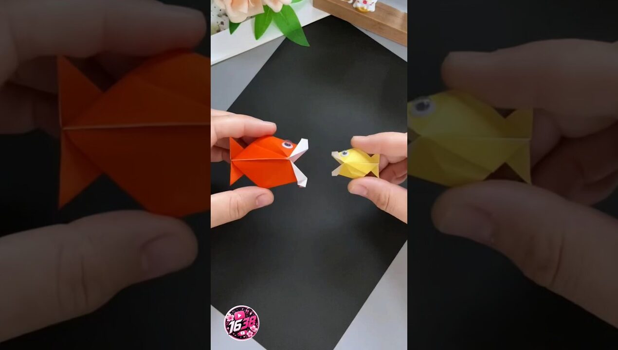 Easy Origami Fish Craft 🐟 | Cute Paper Fish DIY for Kids