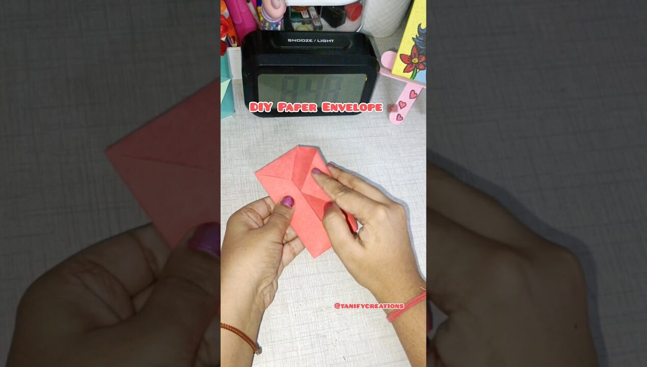 DIY Paper Envelope✉️|Creative Paper Craft Ideas💗|#diy #art #craft #shortsfeed #handmade #paper #yt