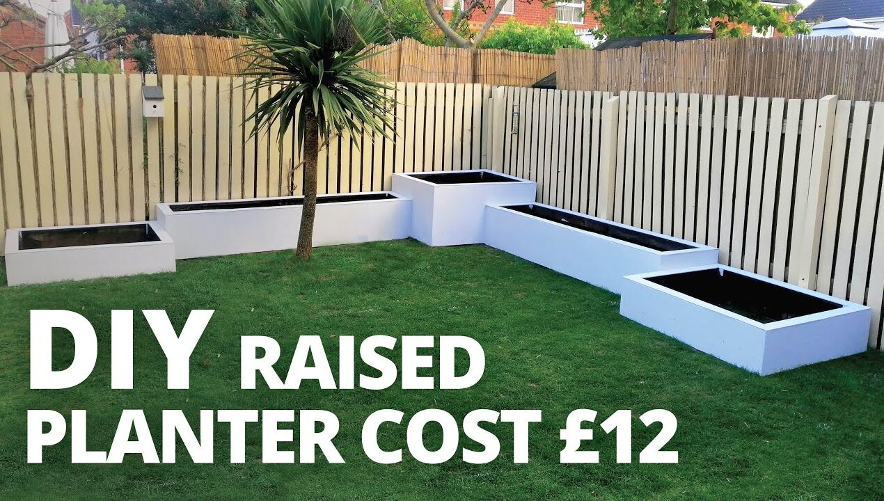 HOW TO MAKE RAISED PLANTER BOXES, CHEAP AND EASY, DIY GARDEN DESIGN