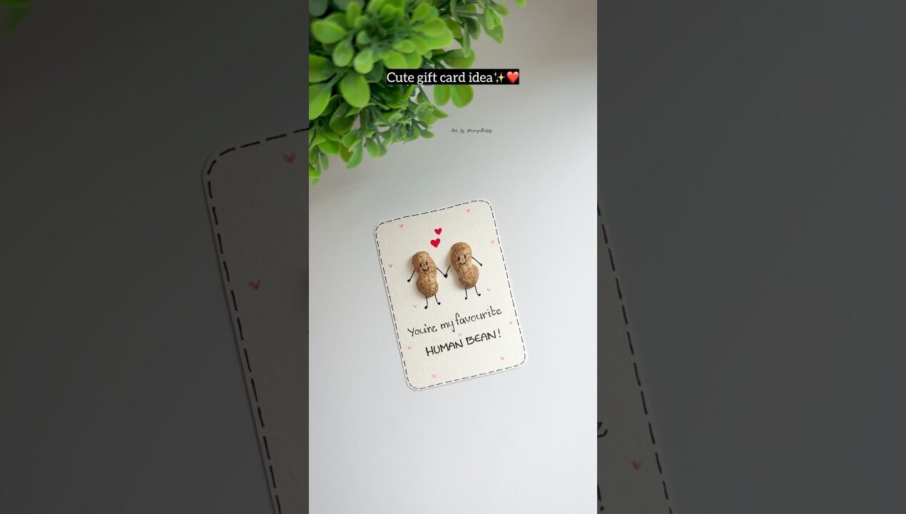 Handmade card for your loved ones | easy gift card ideas #diy #craft #handmade #giftideas #couple