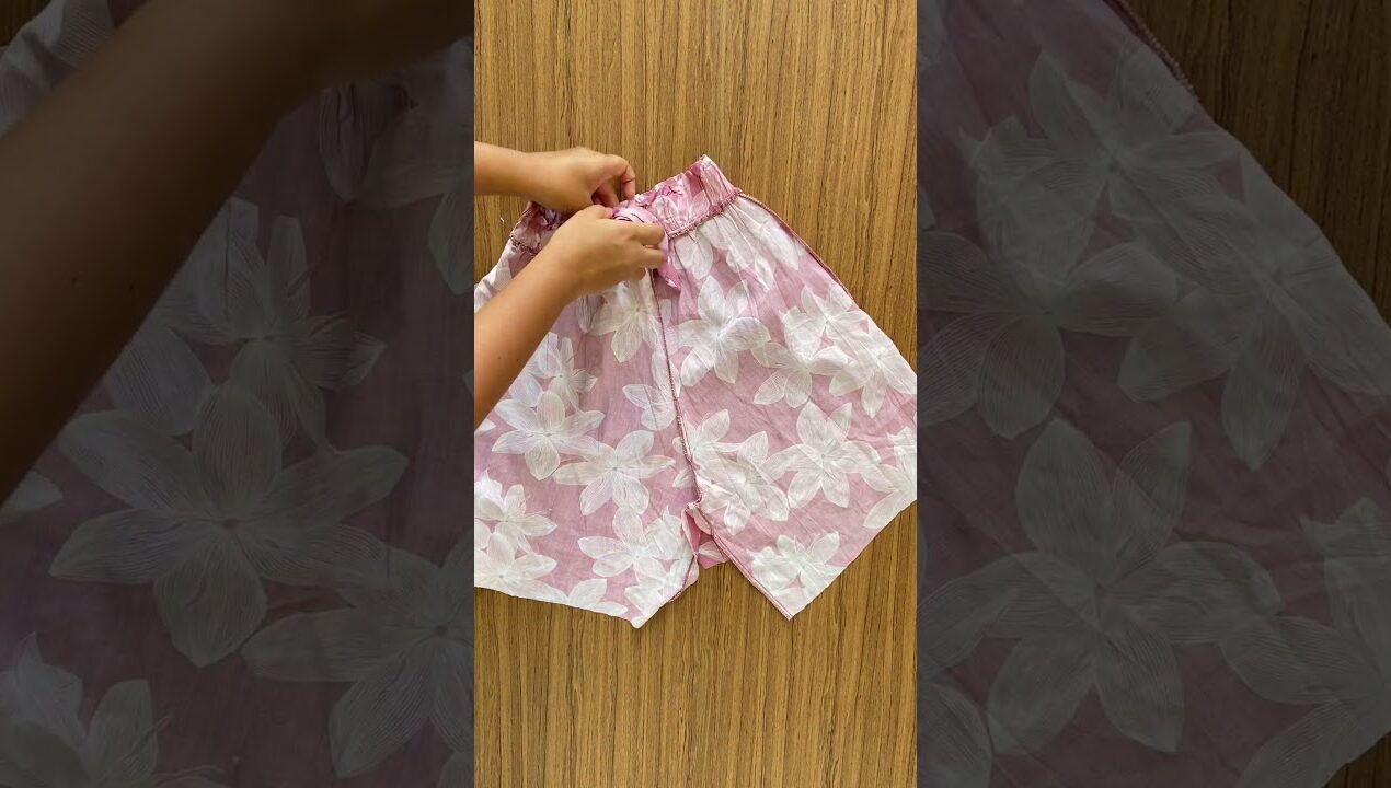 ♻ Recicla PANTALÓN ✂👕➡👚 IDEA to RECYCLE OLD PANTS – TRANSFORMAR Ropa #diy #tutorial #fashion