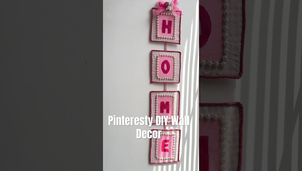 Budget-Friendly Pinterest Wall Decor 💖#diy #craftideas #homedecor #craft