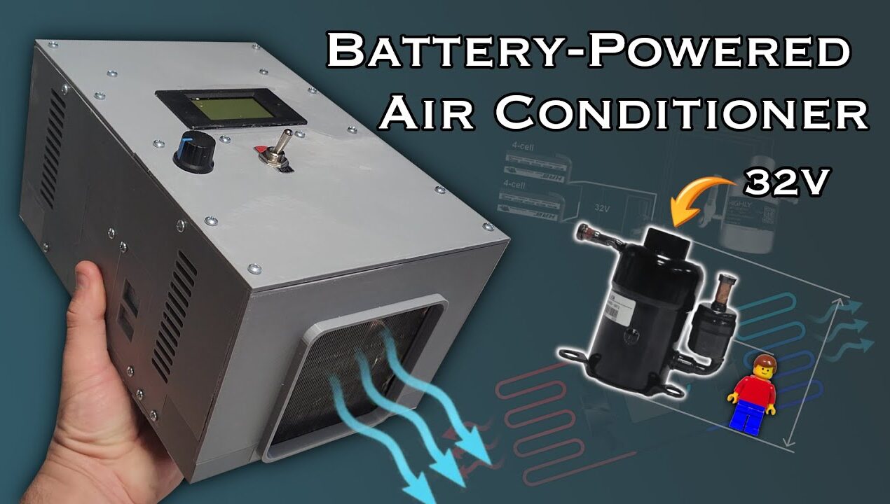 DIY Mini Battery-Powered Vapor-Compression Air Conditioner