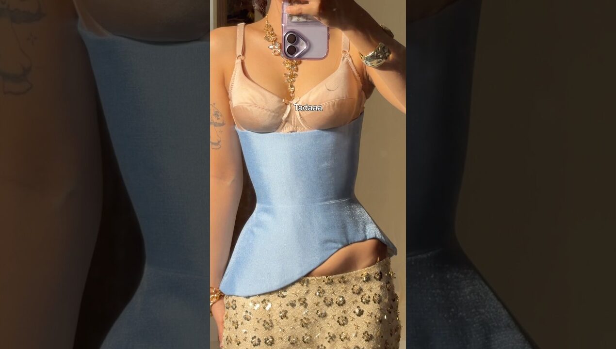 Make my Asymmetrical hem underbust corset with me #diy #sewing #sewingtutorial #couture #corset