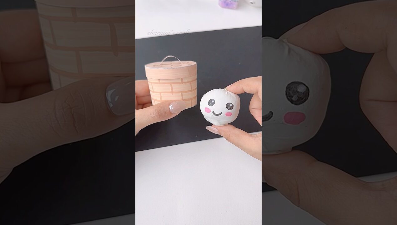 DIY viral Dumpling Squishy #diy #shortvideo #trending #craft #shorts