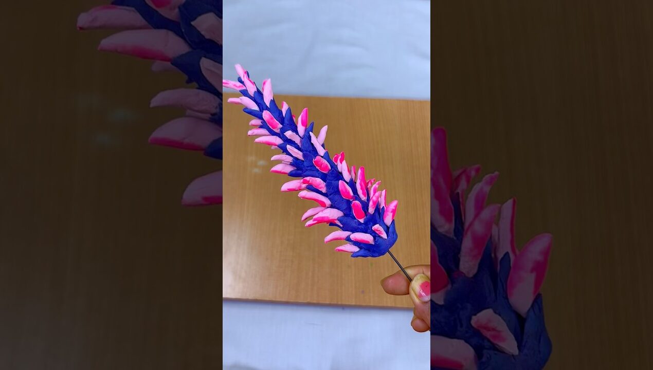 DIY Lavender Flower Craft #diy #viralshorts #ytshorts #clayart