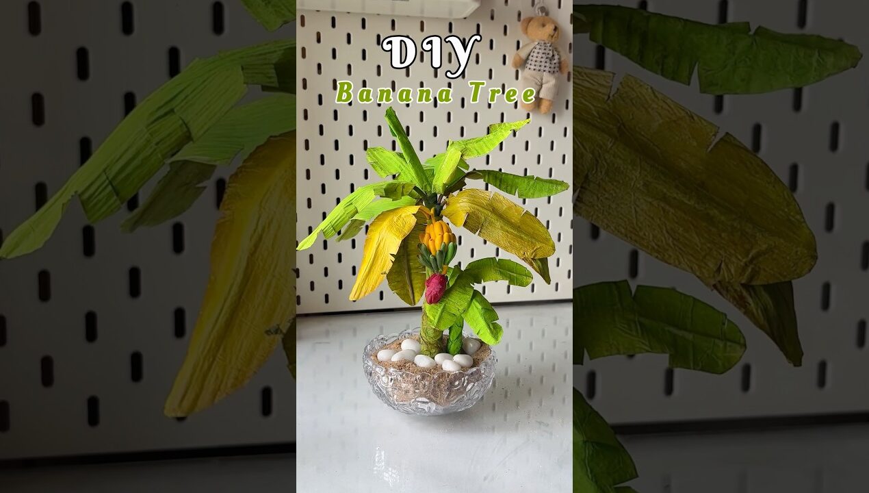 DIY Banana Tree #shorts #viral  #viralshort #reuse #diy #handmade  #crafting #trending