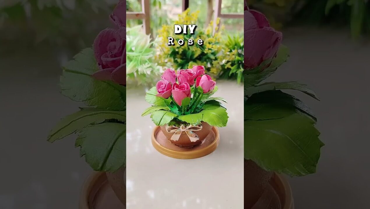 DIY rose #craft #handmade #diy  #viralshort #rose #flowers #artshorts #trending