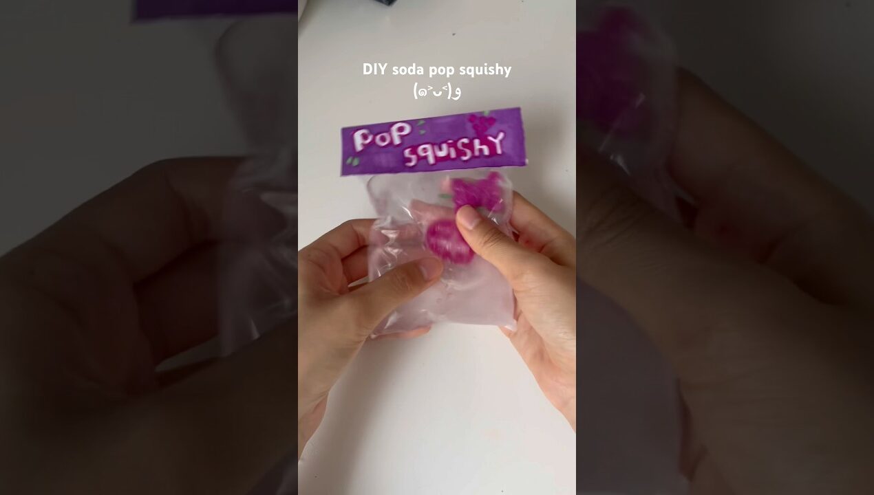 DIY soda pop squishy #diy #squishy #craft #diycrafts #craftideas