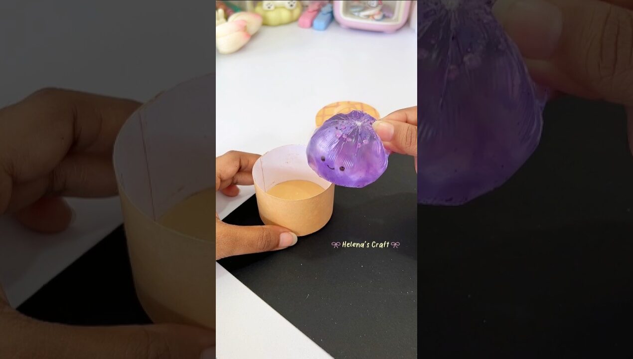 Viral Dumpling Squishy 🥟 #diy #shorts #craft #helenascraft #diyideas