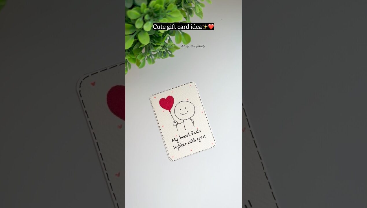 Handmade card for your loved ones | easy gift card ideas #diy #craft #handmade #giftideas #couple