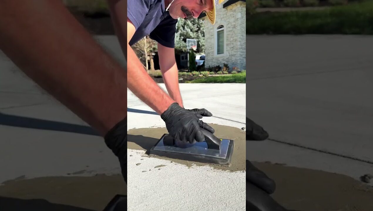CONCRETE repair made simple #diy #construction #handyman #shorts