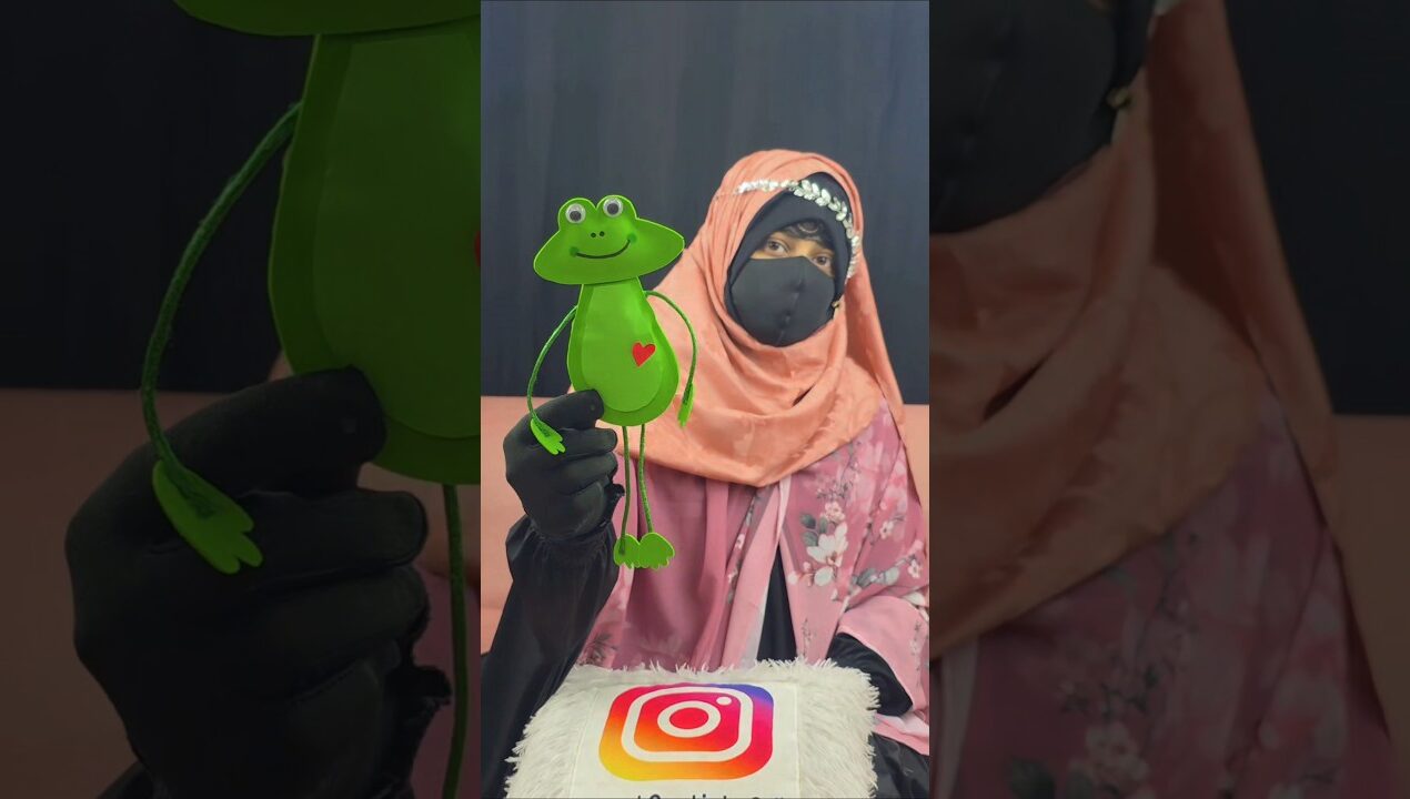 Frog Making Craft Short Video/ Frog Craft idea for kids #ytshorts #support #craft #shorts ##viral