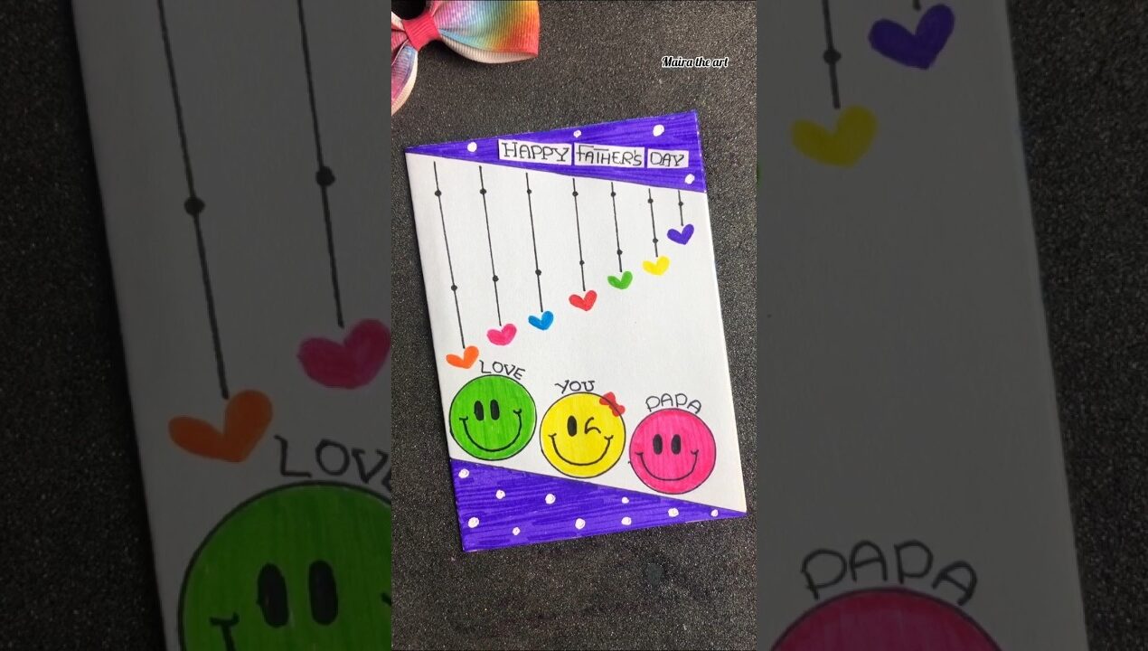 cute 😍 Father's day gift card #diy #fathersday #shorts