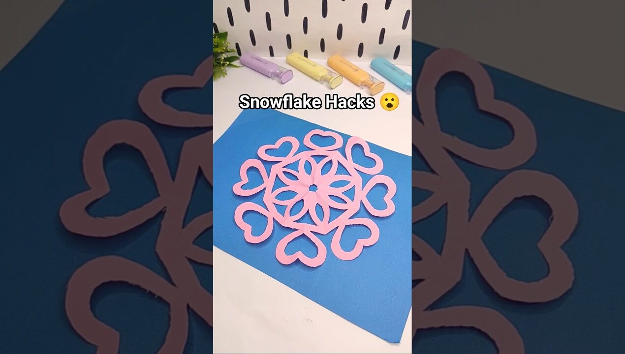 Easy Paper Snowflake for Home Decoration ❄️ Cute DIY Paper Craft Idea