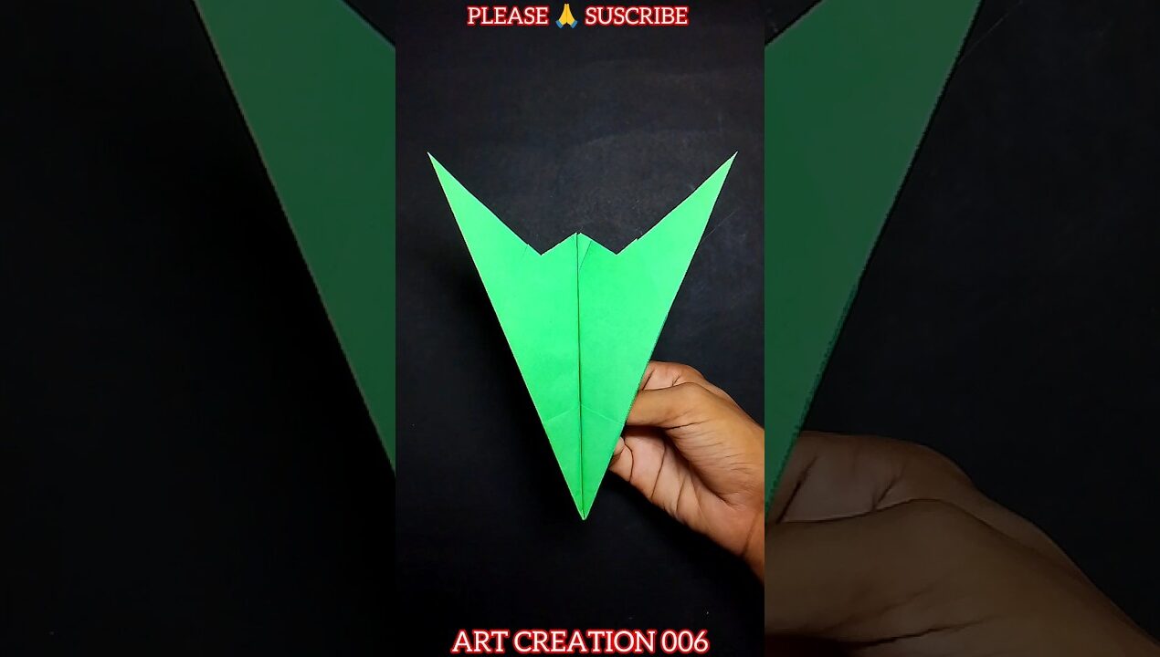 I made a very simple paper plane easy craft #viralshorts