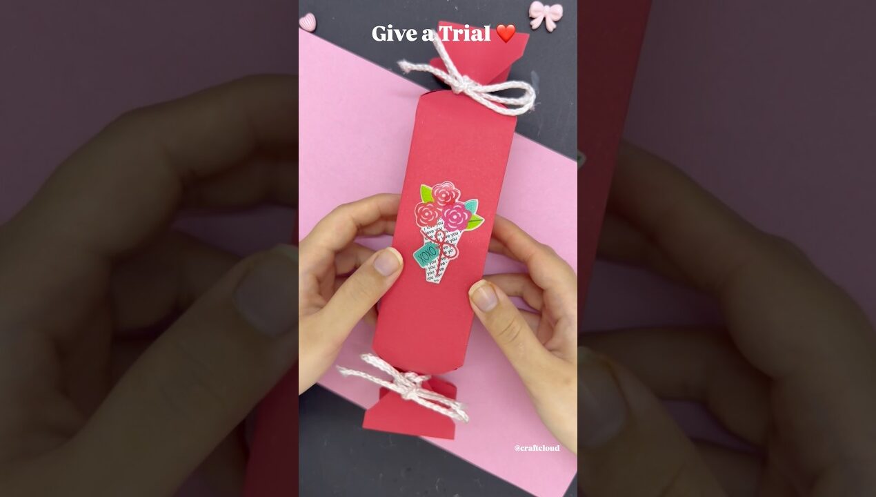 DIY Easy Gift box present hack ❤️cute way to pack your gift #diy #giftideas #relatable