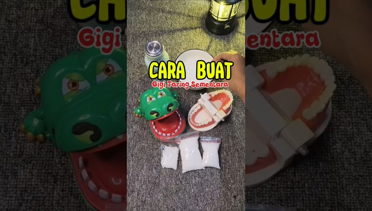 cara buat taring sementara #diy #tipspraktis #penambalgigi #penambalgigisementara