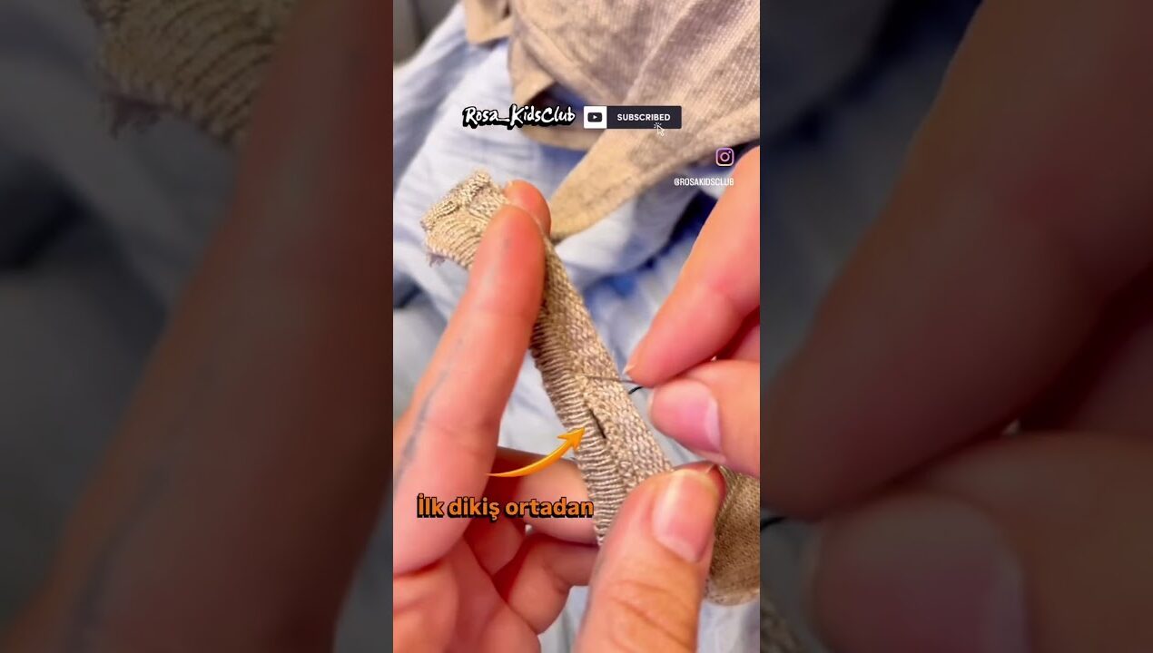 Düşen Askıya Kolay Çözüm 💁🏻‍♀️Çocuklar için Dikiş🧵 #diy #kids