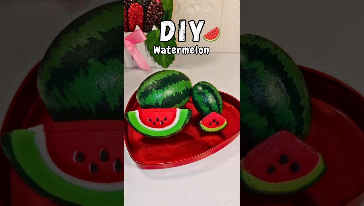 DIY Watermelon 🍉 #shorts #viral #viralshort #reuse #diy #handmade #crafting #trending