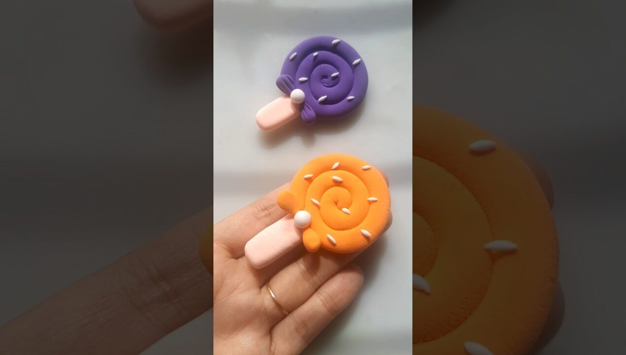 DIY idea 💞 How to make easily candy 🍭 with Super clay #trend​ #clay​ #music​ #funny​ #clay​