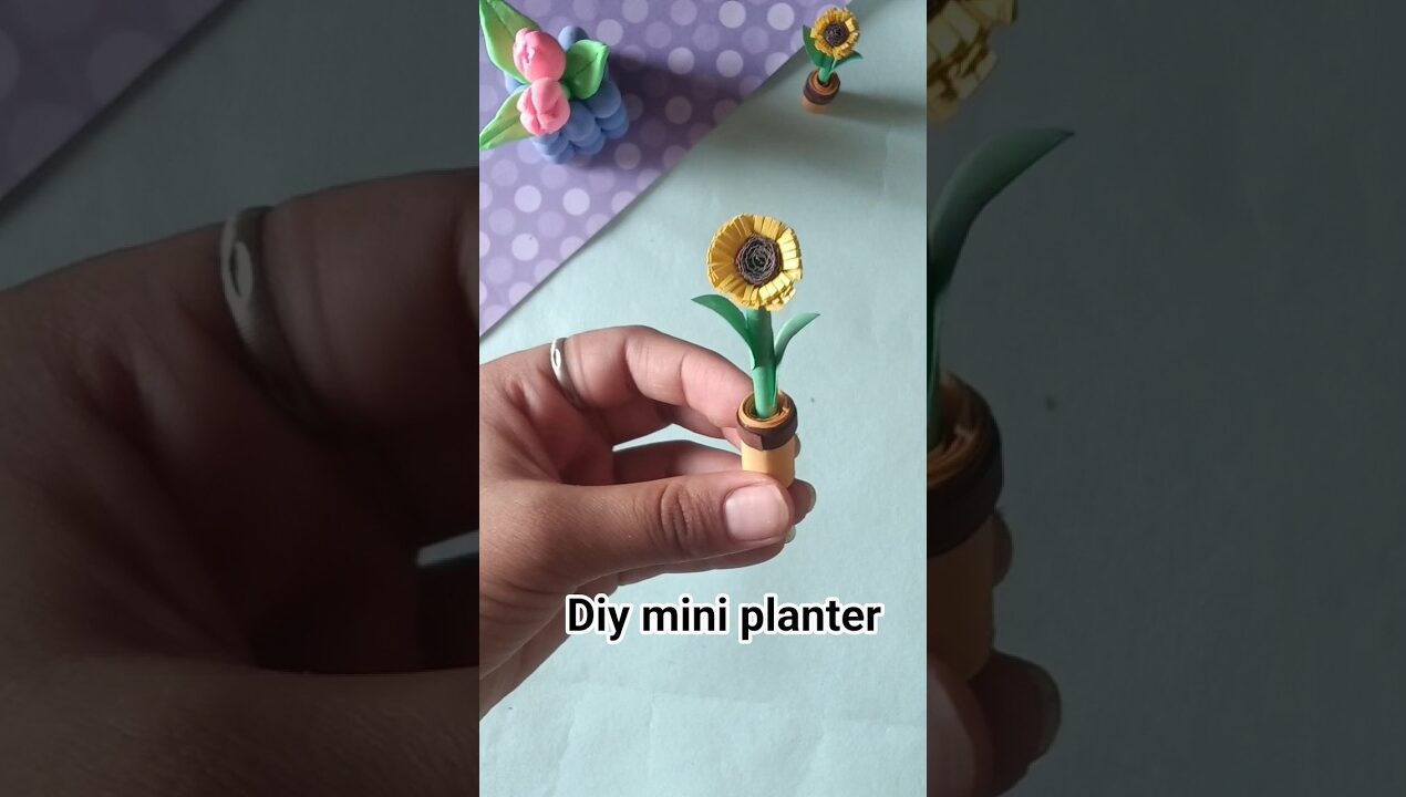 Diy cute planter /sunflower planter / diy ideas/shor #shortvideo #diy