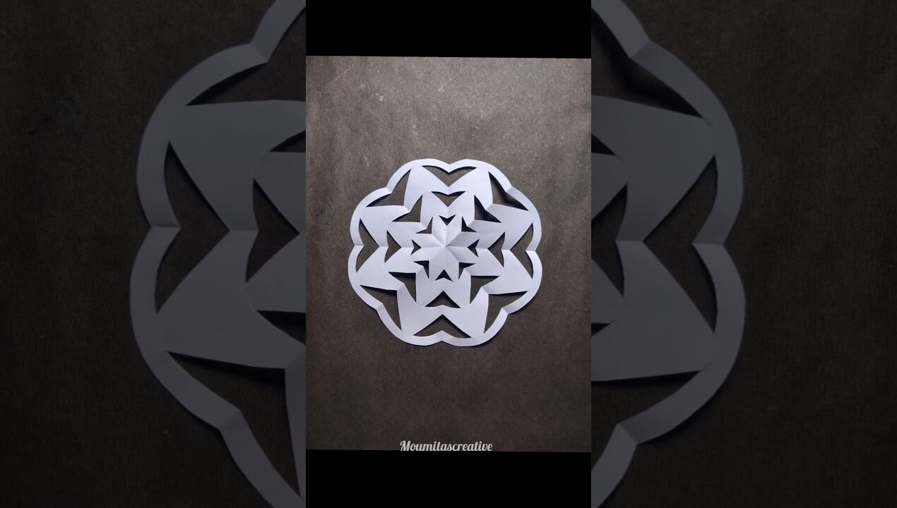 Diy Paper Craft Paper Cutting Idea❄️💥💯 #artofhandmade #handmade #diy #craft #creative