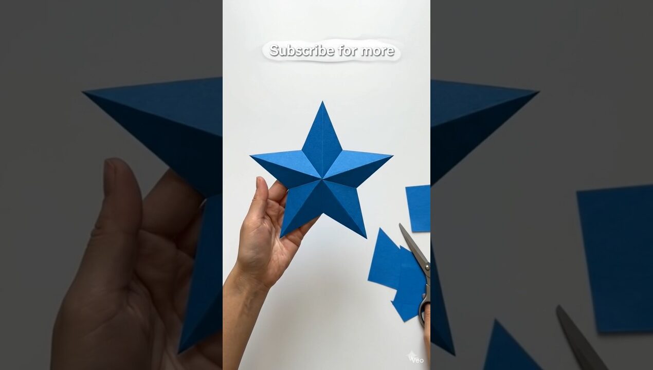 Amazing Paper Star ✨ Easy DIY Craft in 10 Seconds!