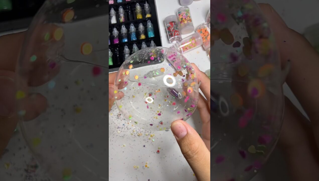 Watch till the end to see the final result 😍 #DIY #Crafts #Satisfying #Glitter #handmade