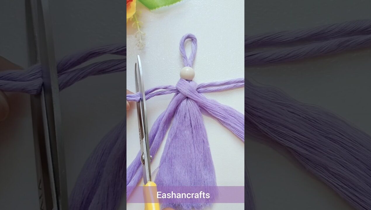Amazing DIY 😍 Macrame Doll Making Craft Ideas #diy #ideas #trending #ytshorts #youtubeshorts #shorts