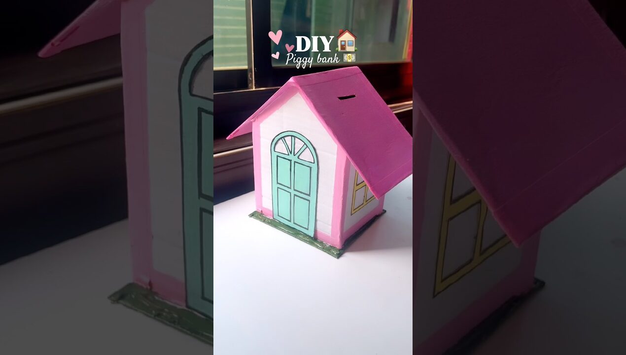 DIY 🫨piggy bank 😱❤️#art #shorts #viral #shortvideo #trending