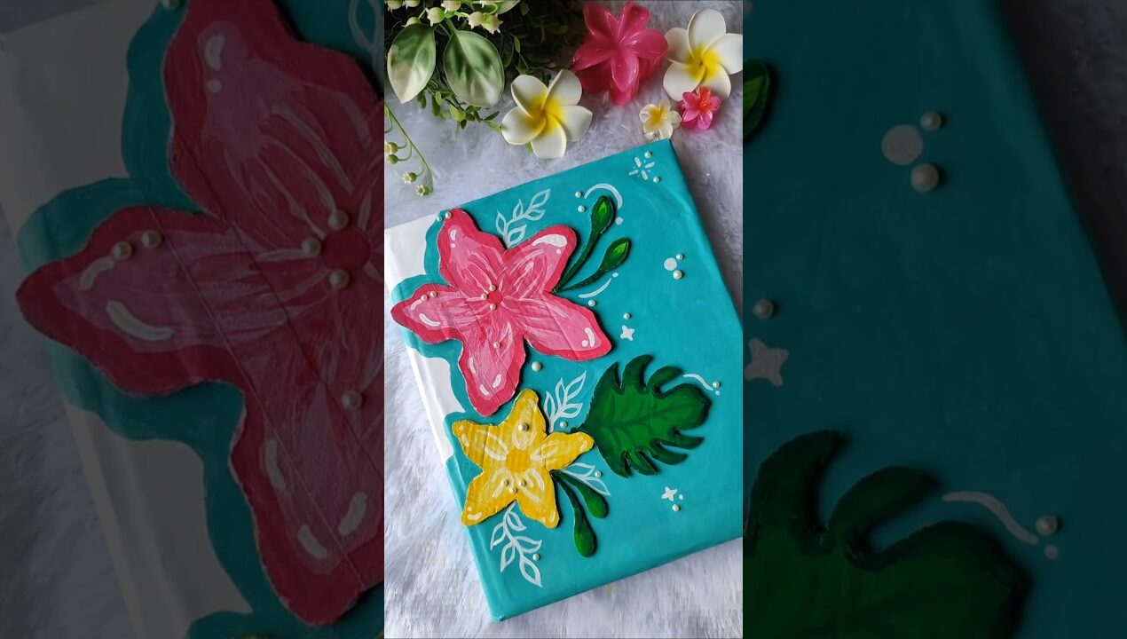 DIY Diary Cover🌸☘️#diy #ideas #craft #cute #thepaletteverse #shorts #ytshorts