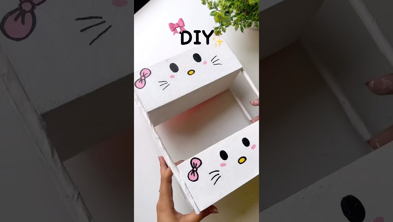 DIY storage organizer 😍❤️#art #shorts #viral #shortvideo #trending