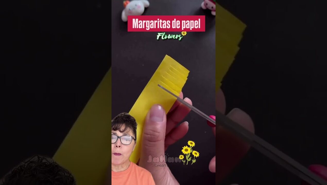 Margaritas de papel 🌸 # viral #hacklife #diy #tips #manualidades