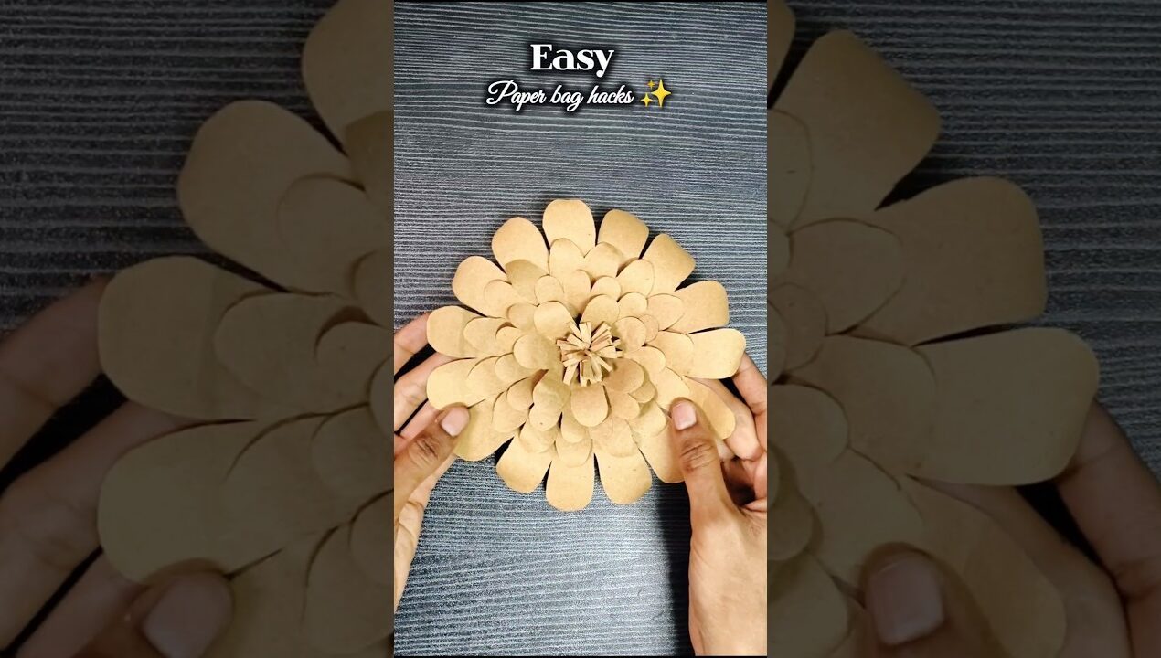 DIY paper bag reuse idea/paper bag hacks #diy #diy #trending #craft #art #papercraft #shorts #trend