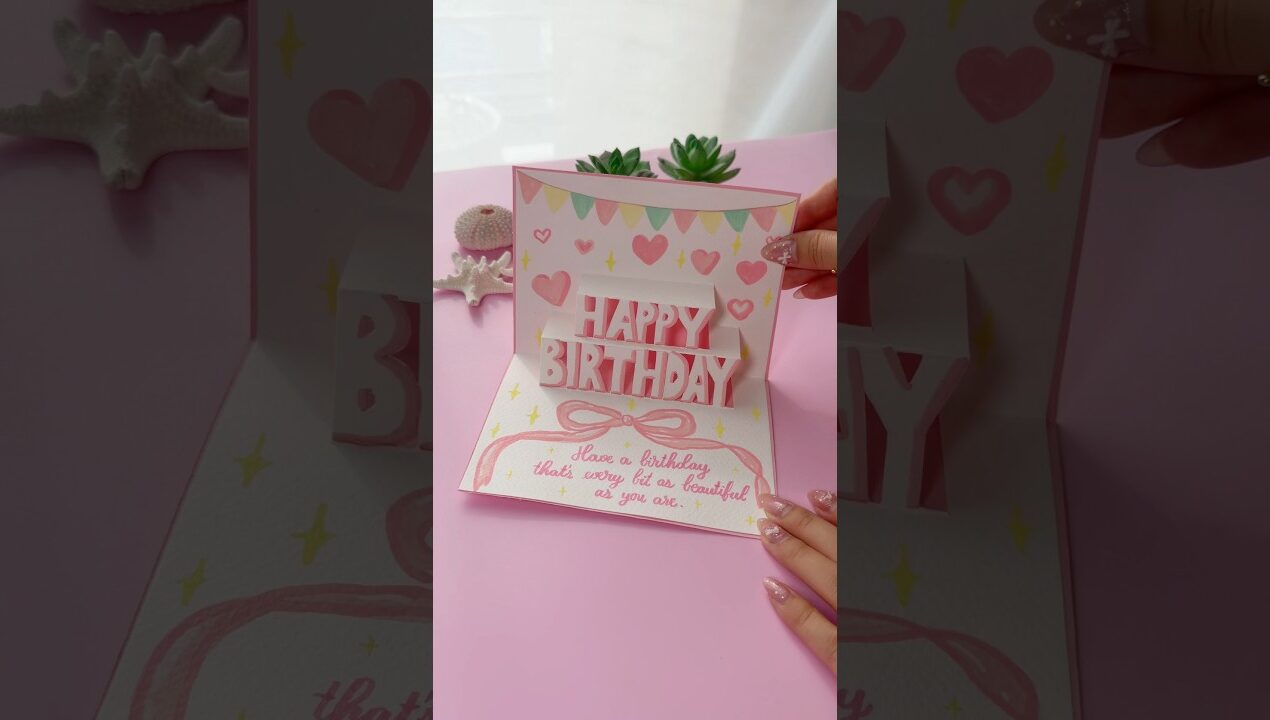DIY Happy Birthday Card Idea 🎂