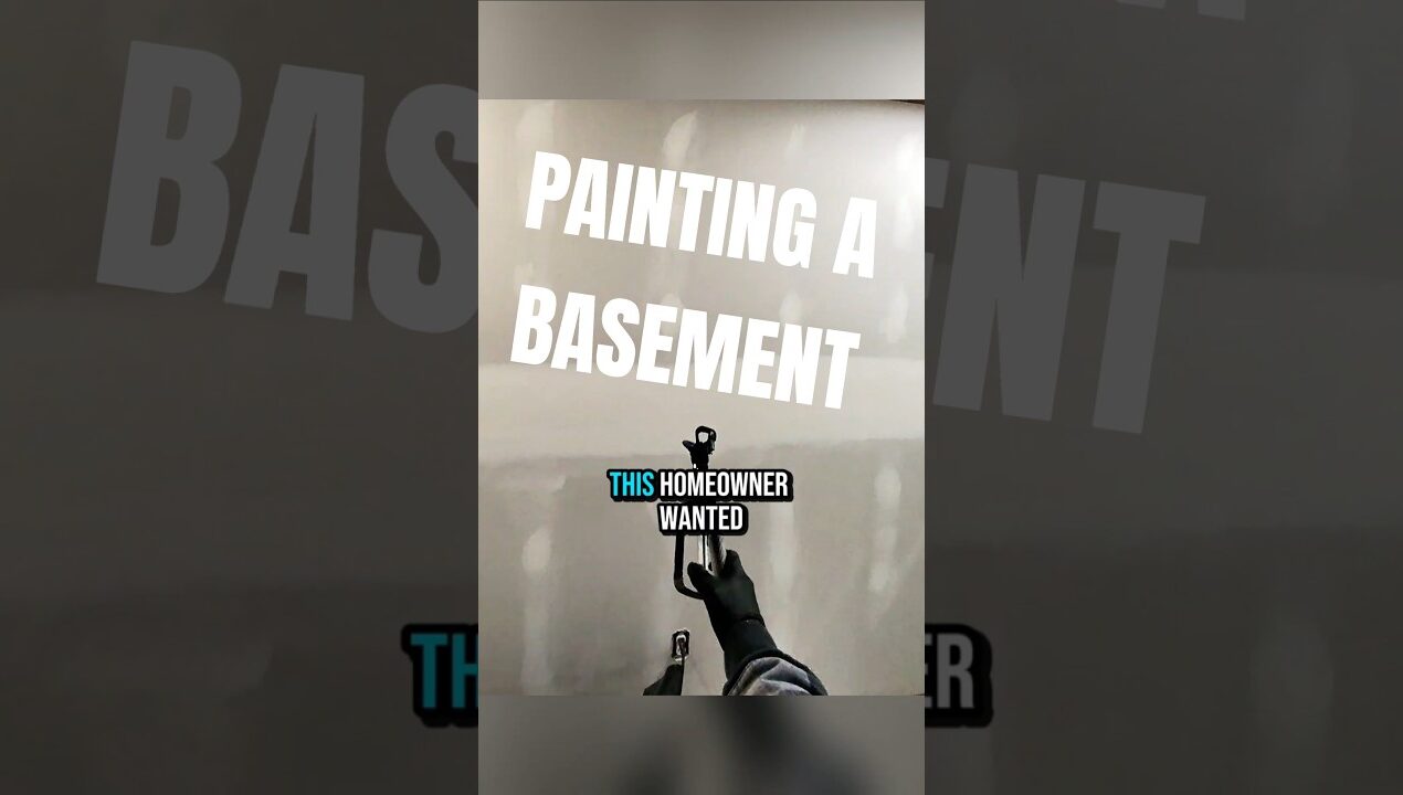 Painting a basement from start to finish! #alecpaints #diy