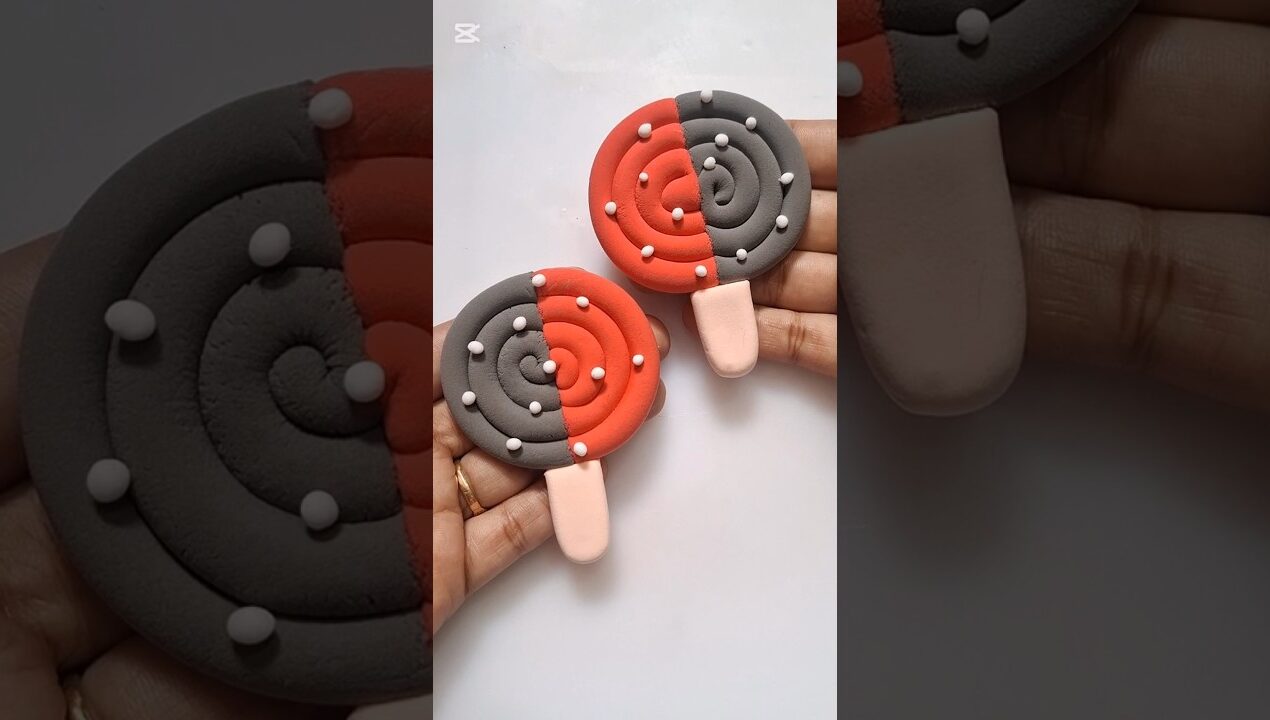 DIY idea 💞 how to make easily candy 🍭🍬 with super clay #trend #candy #viral #clay #music #funny