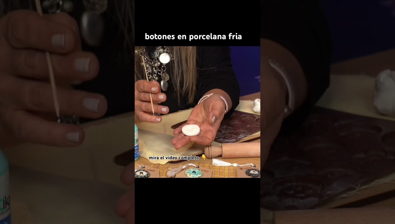 Idea Express para Emprendedoras! 💡 Botones DIY con Porcelana #shorts