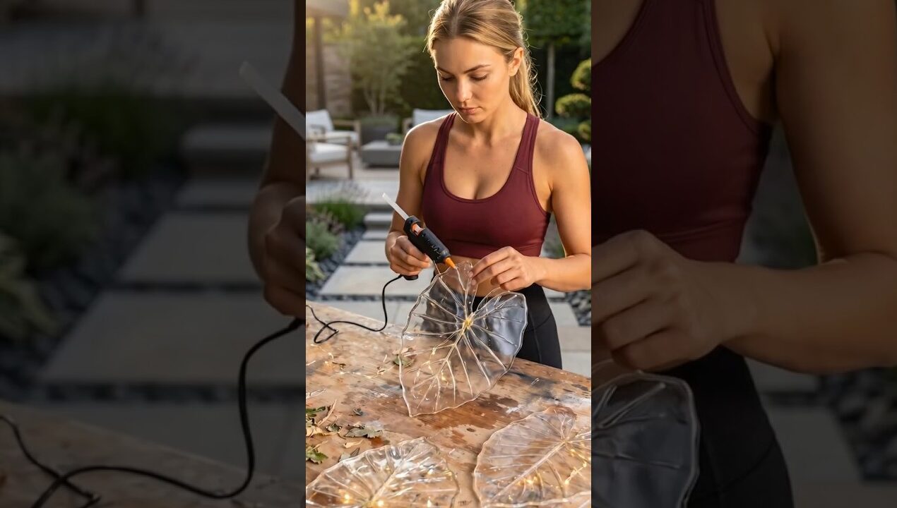 Amazing DIY Crystal Resin Leaf Chandelier#diy#homedecor#resinart#shorts
