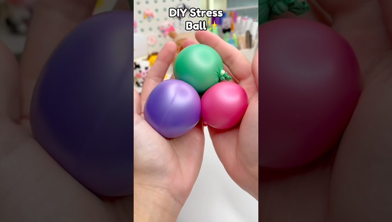 🫧DIY Stress Ball✨!? #diysquishy #diycrafts #cutecrafts #papercraft #diy #craft