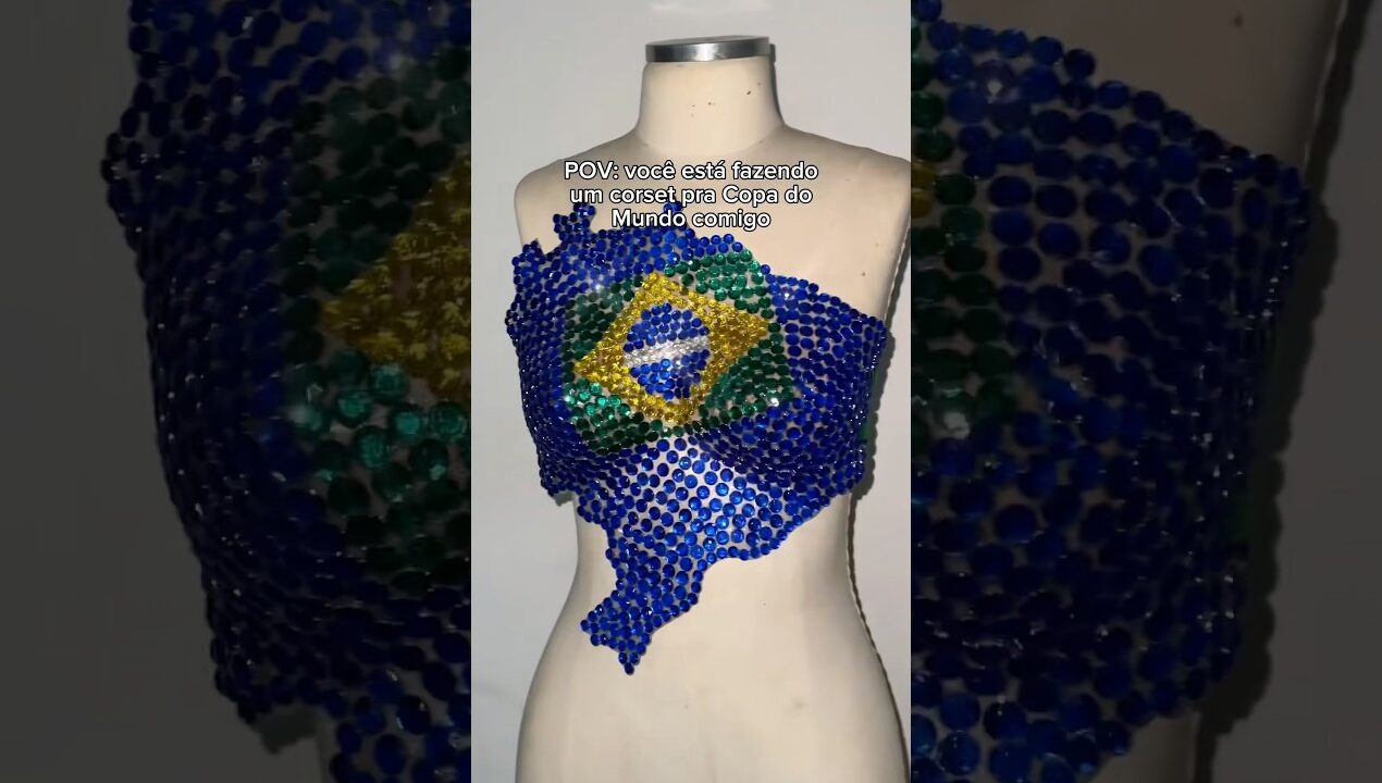 DIY pra copa do mundo 💙 #diy #customizacao #copadomundo #copadomundo2026 #moda #shortsyoutube
