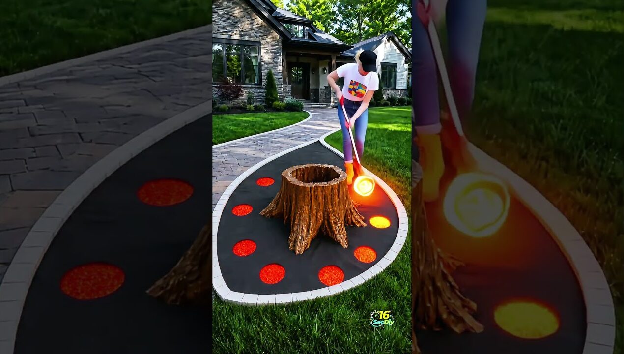 Useless Tree Stump → Luxury Yard Flower Landscape | Full Makeover 🪵🌸