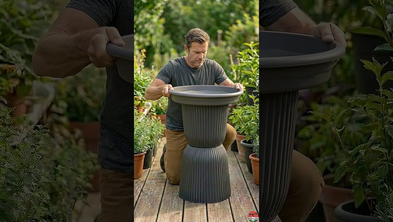 Turn 2 Planters Into a Stunning Garden Fountain 🔥  #garden