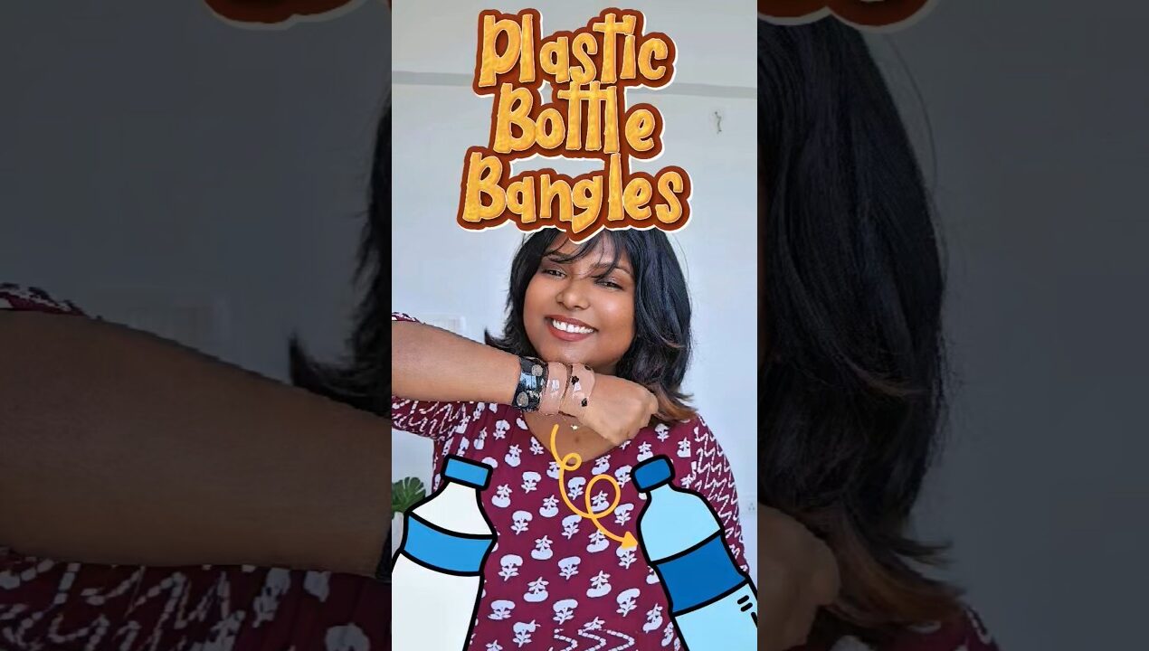 DIY Bangles …Plastic Bottle Re-use idea 💡 #shorts #youtubeshorts #trending #viral
