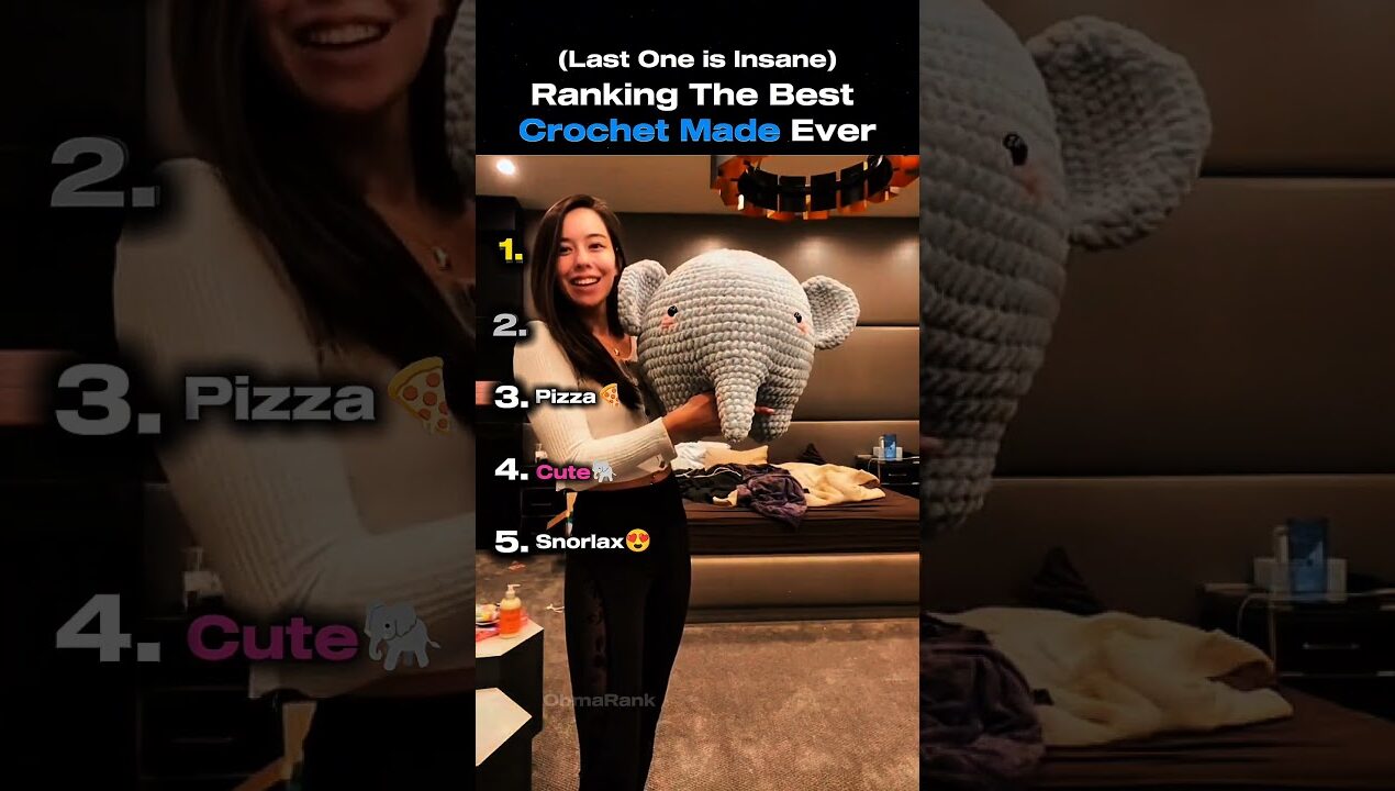Ranking The Best Crochet Ever! 🧶 #shorts #crochet #diy #art