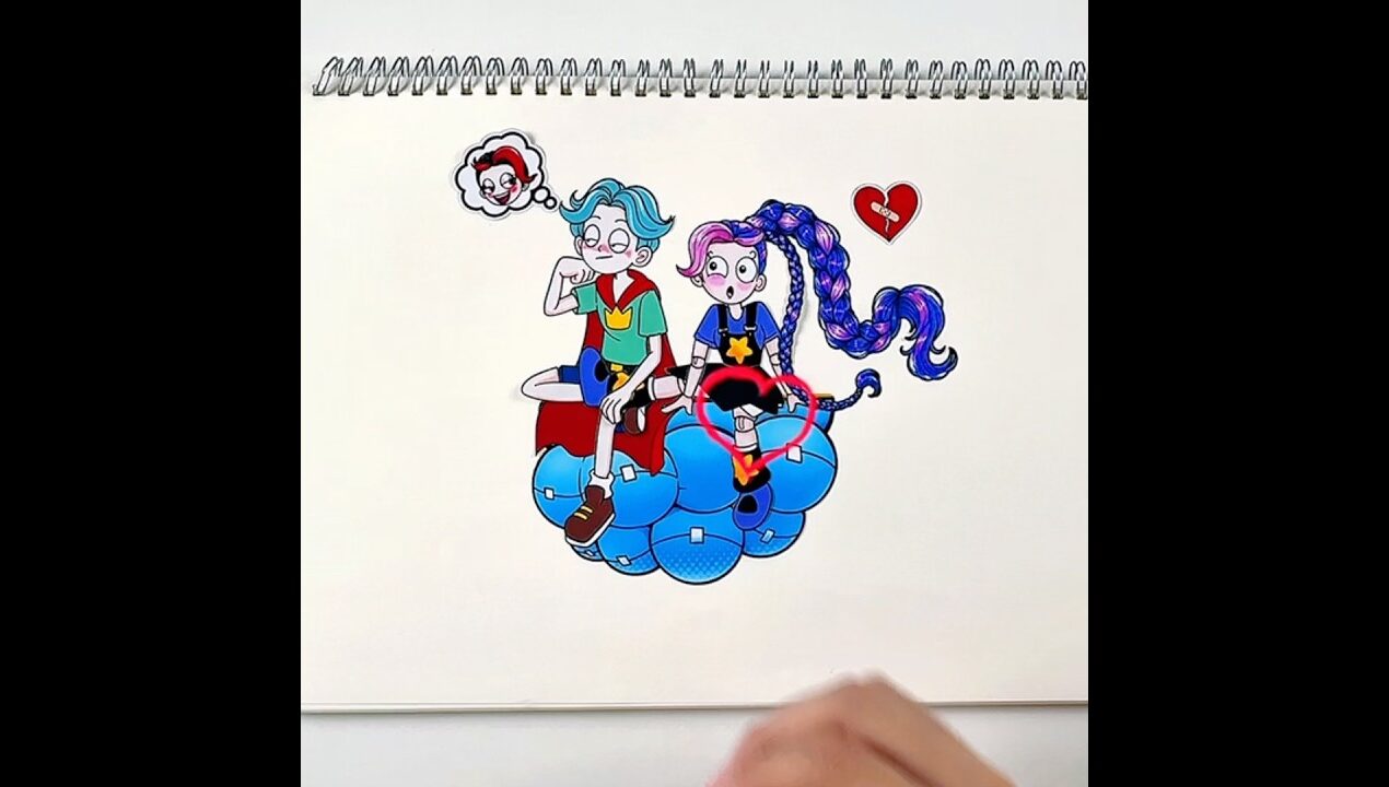 POPPY PLAYTIME 5 – LILY LOVEBRAIDS and BROTHER #poppyplaytime #lily #lovebraids #stickerbook #diy