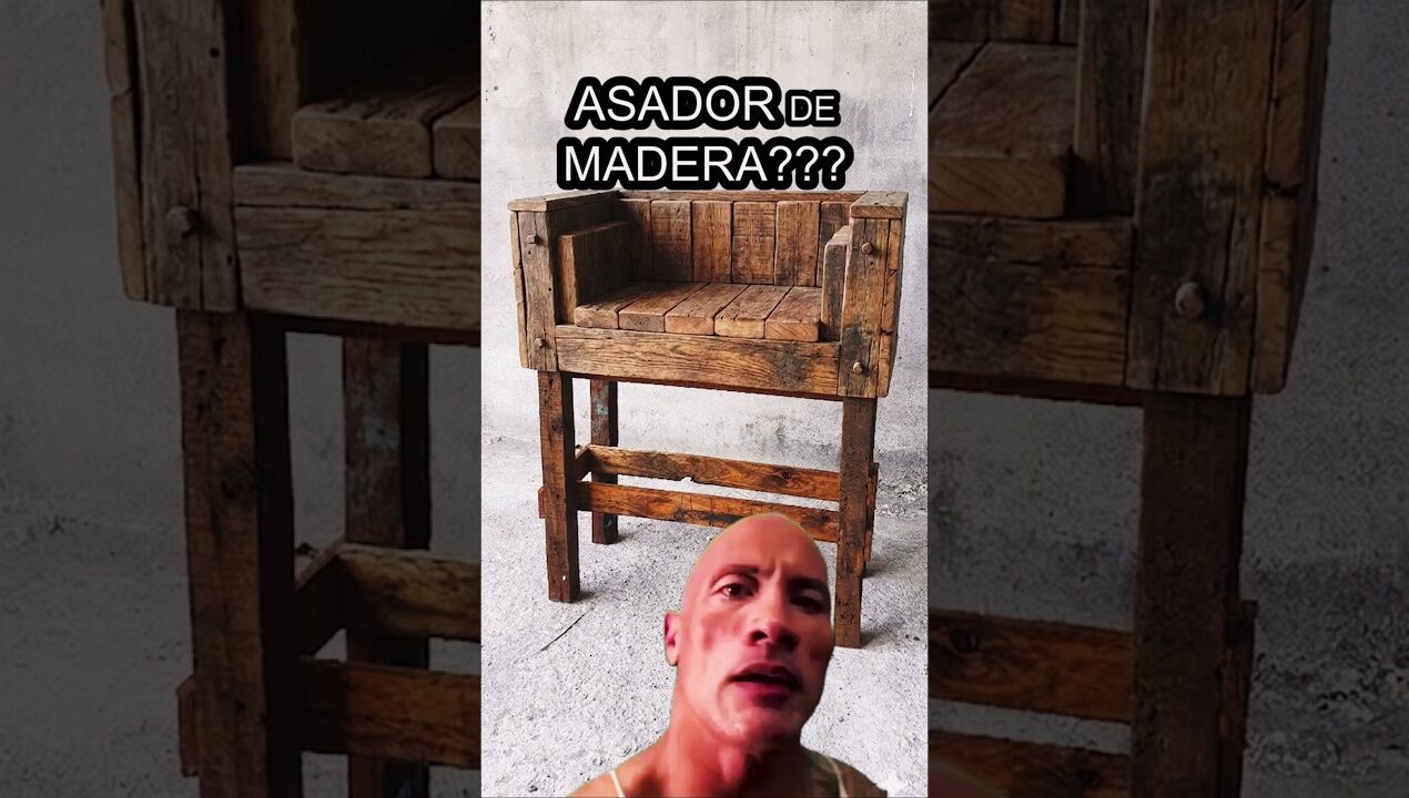 🔥 HICE UN ASADOR DE MADERA… FUNCIONARÁ?  #diy